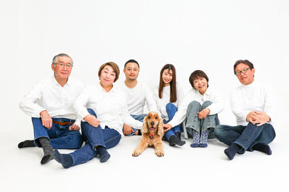 【愛犬ギフト】家族写真+愛犬撮影