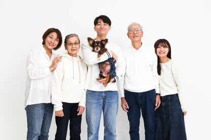 【愛犬ギフト】家族写真+愛犬撮影