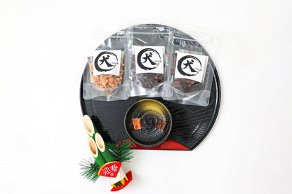 【お正月限定/小袋】ご褒美3点セット（鶏ささみ、マグロ、馬）