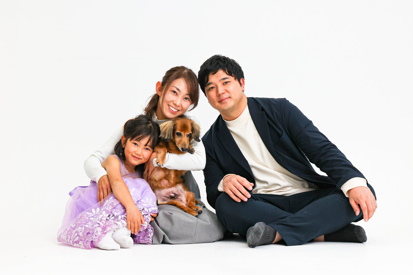 【愛犬ギフト】家族写真+愛犬撮影